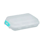 boîte pilules transparente pratique blanc rose gris bleu compartiments poignée rouge compact echangement daily