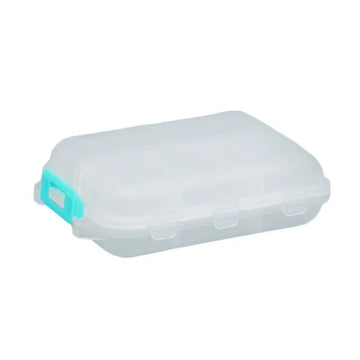 boîte pilules transparente pratique blanc rose gris bleu compartiments poignée rouge compact echangement daily