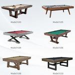 table billard transformable table manger ping pong 7ft 8ft 9ft ardoise bois cuir modernes