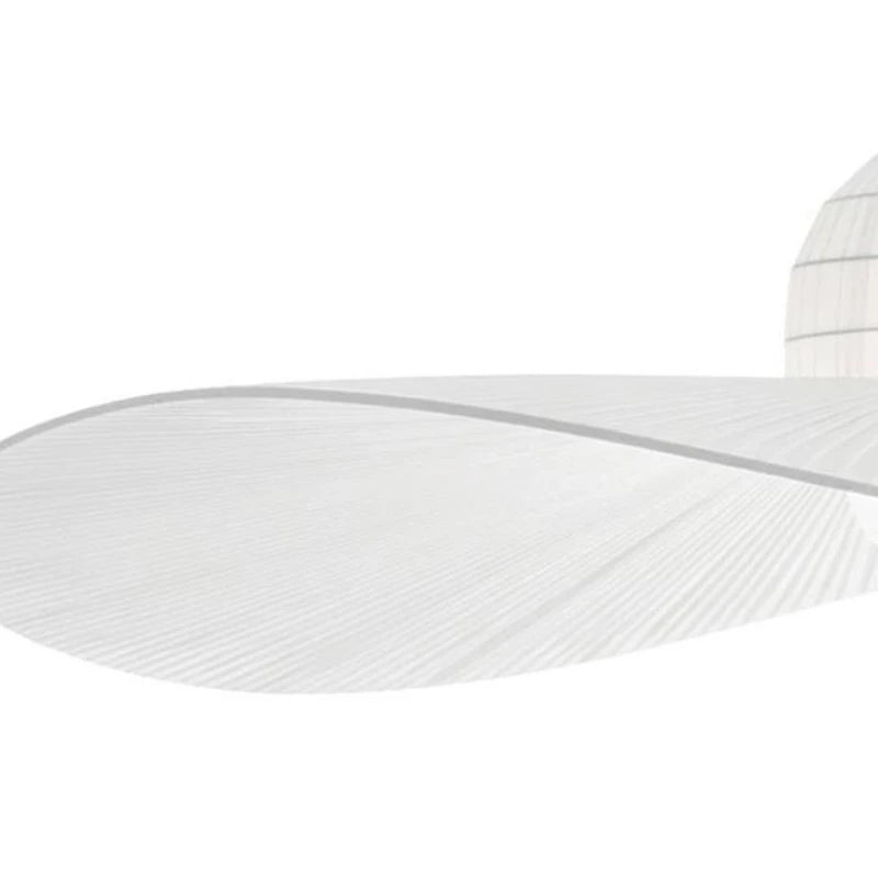 Suspension lumineuse moderne tissu noir blanc rayures fines plissées 6000K 3000K chambre salon étude