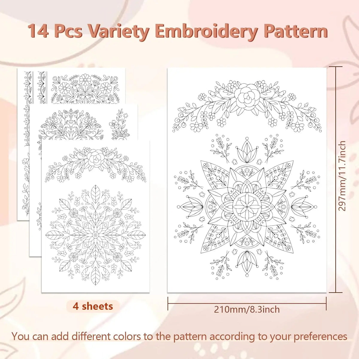broderie fleurs feuilles géométriques tissu maille vêtements accessoires diy traditionnels solubles eau autocollants non