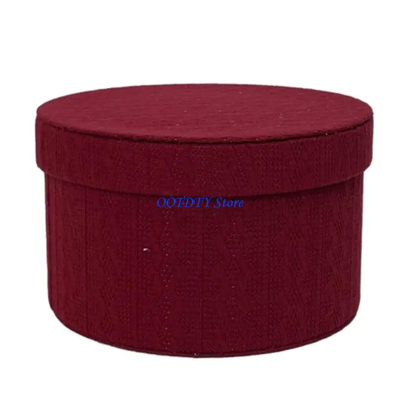 boîtes rondes mariage carreaux écossais rouge vert classiques bijoux écharpes laines