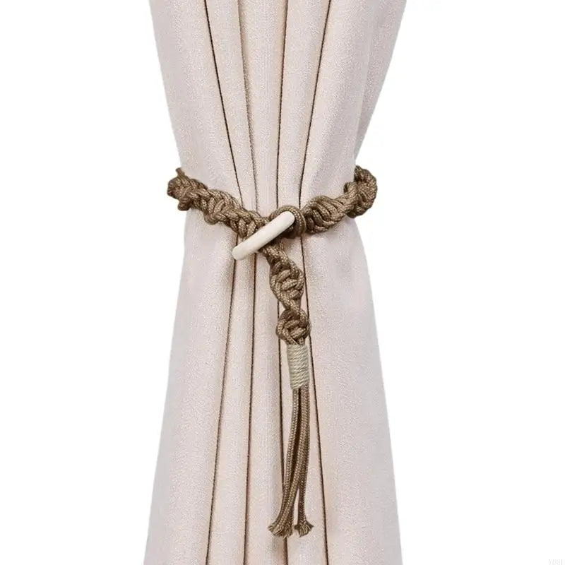 rideaux accessoires tressés corde anneaux franges bohèmes rustiques femmes adultes