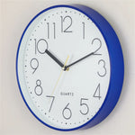 horloge murale moderne rose blanche noire bleue quartz aiguille unique minimaliste salon