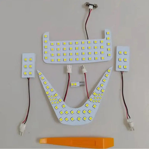 plaque led blanc carrés lumineux moderne clips câbles intérieur voiture 12v lumière chambre