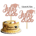 gâteau graduation personnalisable lettres motifs festifs diplômes livres étoiles blanc violet bleu doré rose