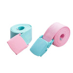 ceintures enfant toile rouge violet bleu clair jaune rose blanc beige