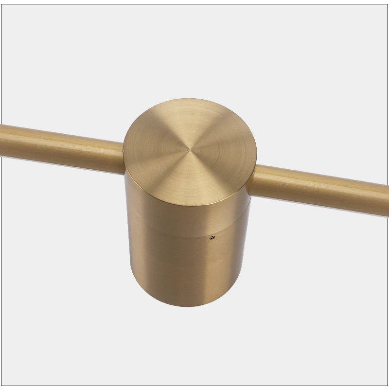 lampe murale moderne dorée finition brossée 50cm 80cm 110cm minimaliste vis fixations