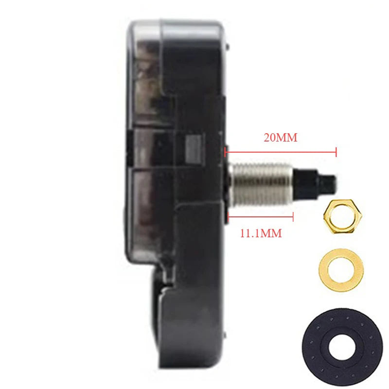 horloge murale quartz industrielle noir doré roue métal plastique abs