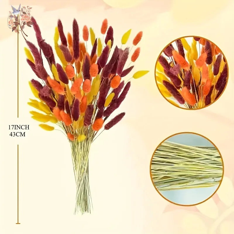décoration intérieure bouquet artificiel orange jaune naturel dried flowers anniversaire mariage