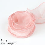rubans dentelés organza polyester coloris unis 10m élégants mariage décoration bricolage bouquet