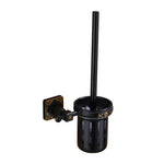 porte brosse wc bronze ornements floraux brosse aluminium pot rangement classique plaque noir