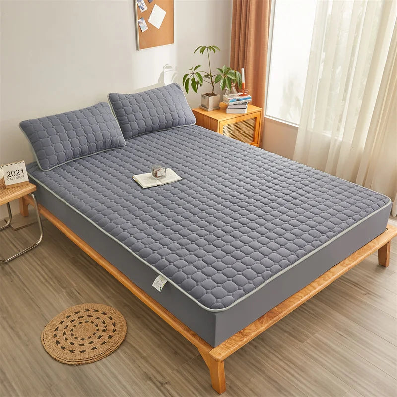 Drap-housse élastique gris foncé 150x200