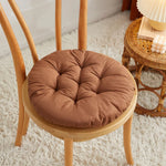 coussin rond antidérapant coton polyester couleur gris moderne øllets 30cm violet bleu marron jaune