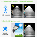 lampe solaire extérieure détecteur mouvement noir jaune blanc moderne épuré fixations incluséesversible auto