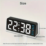 horloge numérique moderne affichage LED couleur noir blanc bleu rose