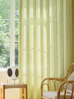 rideau vert clair texture lin moderne fenetre plate 100x200 cm