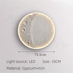 lampe murale blanc plâtre lunaire minimaliste éclairage led moderne fixée mur 2000 82000 lumens