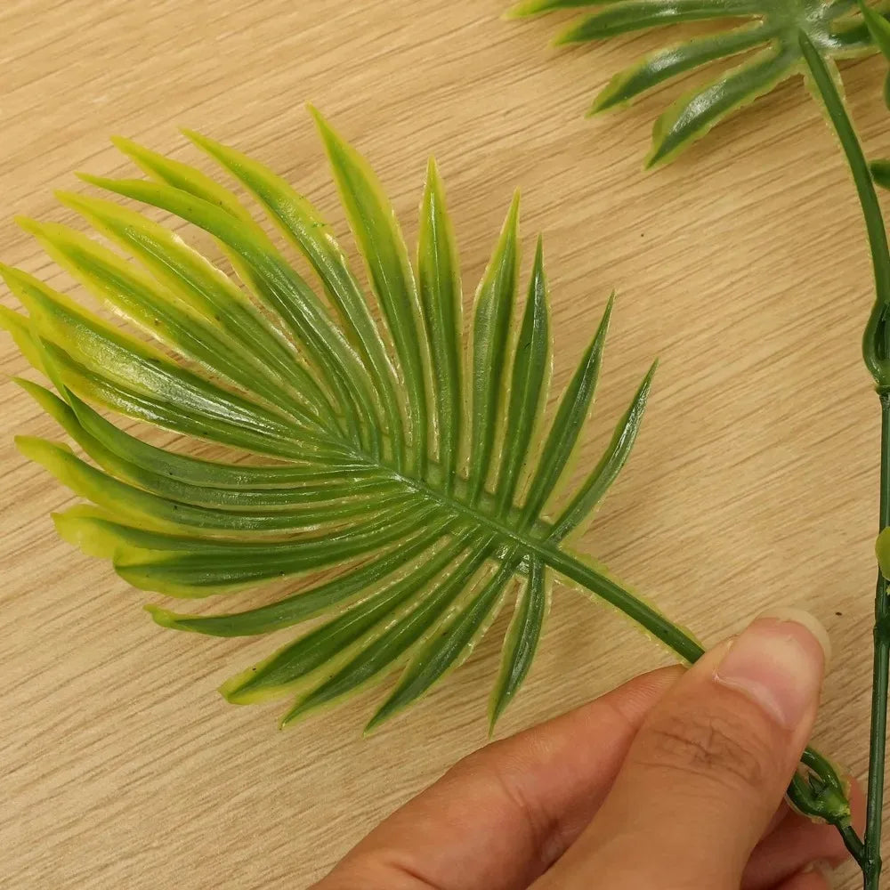 décoration intérieure plante artificielle feuilles vertes moderne branche verte naturelle maison carnaval