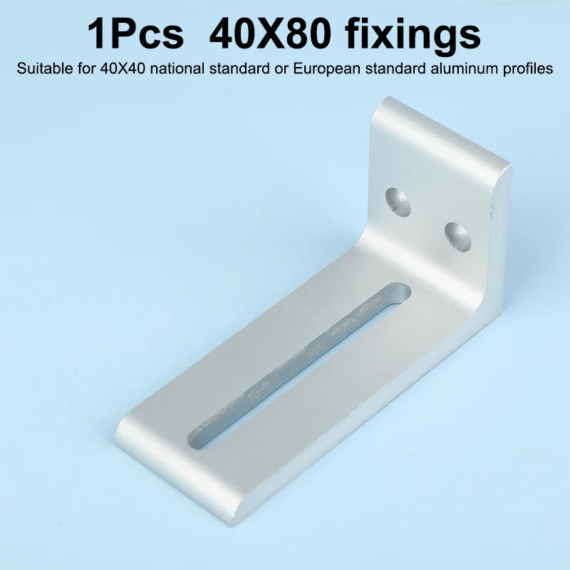 supports d'angle argenté équerres d'angle industriels plats opaques aluminium bricolage travail bois fixations