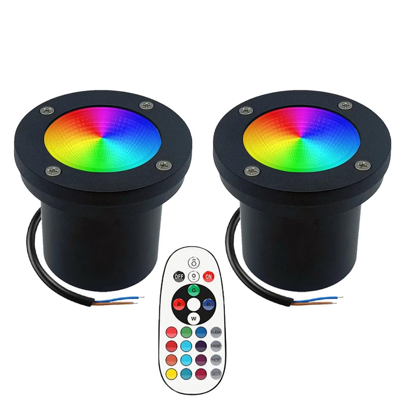 spot lumineux led extérieur noir moderne ip65 télécommande autonome flux lumineux 2492000