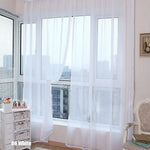 rideau transparent moderne fin vertical plissé couleurs vives turquois orange rouge violet rose blanc
