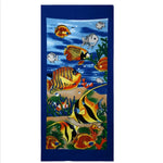 serviette plage microfibre rapide absorption multicolore motifs été noël drapeaux palmiers