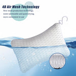 coussin bain blanc perforé moderne succion auto nettoyant lavable machine séchage rapide