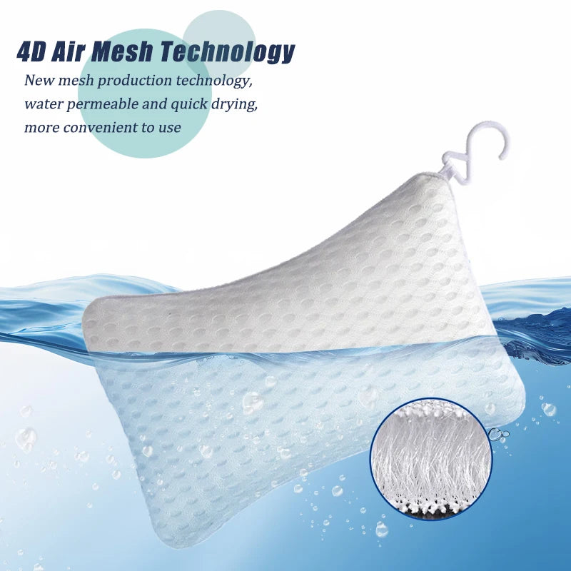 coussin bain blanc perforé moderne succion auto nettoyant lavable machine séchage rapide
