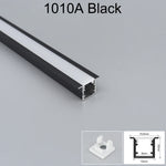 profils d'éclairage led aluminium blanc noir clips moderne 7mm 9mm 10mm 12mm