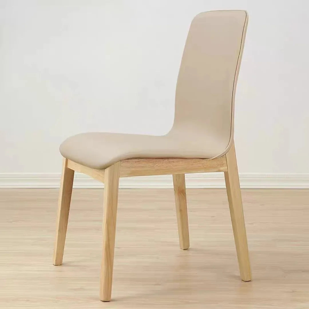 chaises salle manger moderne bois PU gris clair vert menthe rouge brique blanc minimaliste