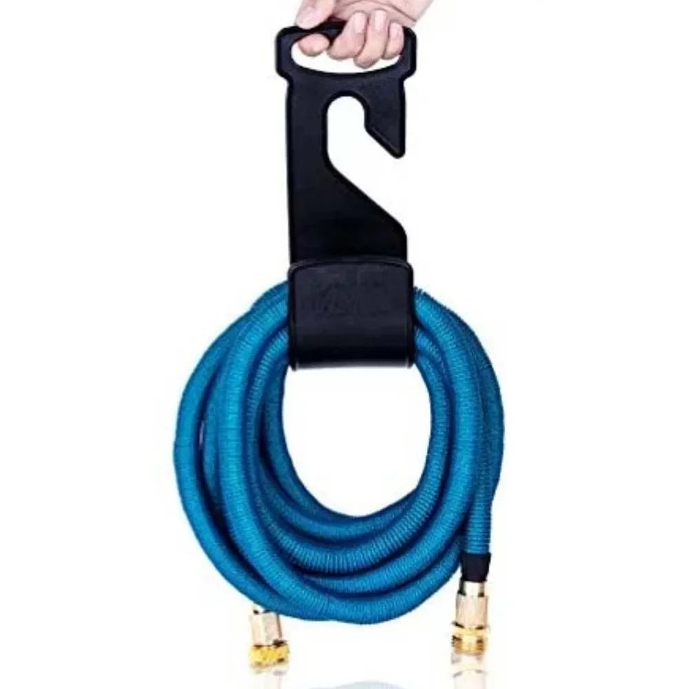 organisateur tuyau arrosage noir bleu jaune support mural moderne utilitaire fixe