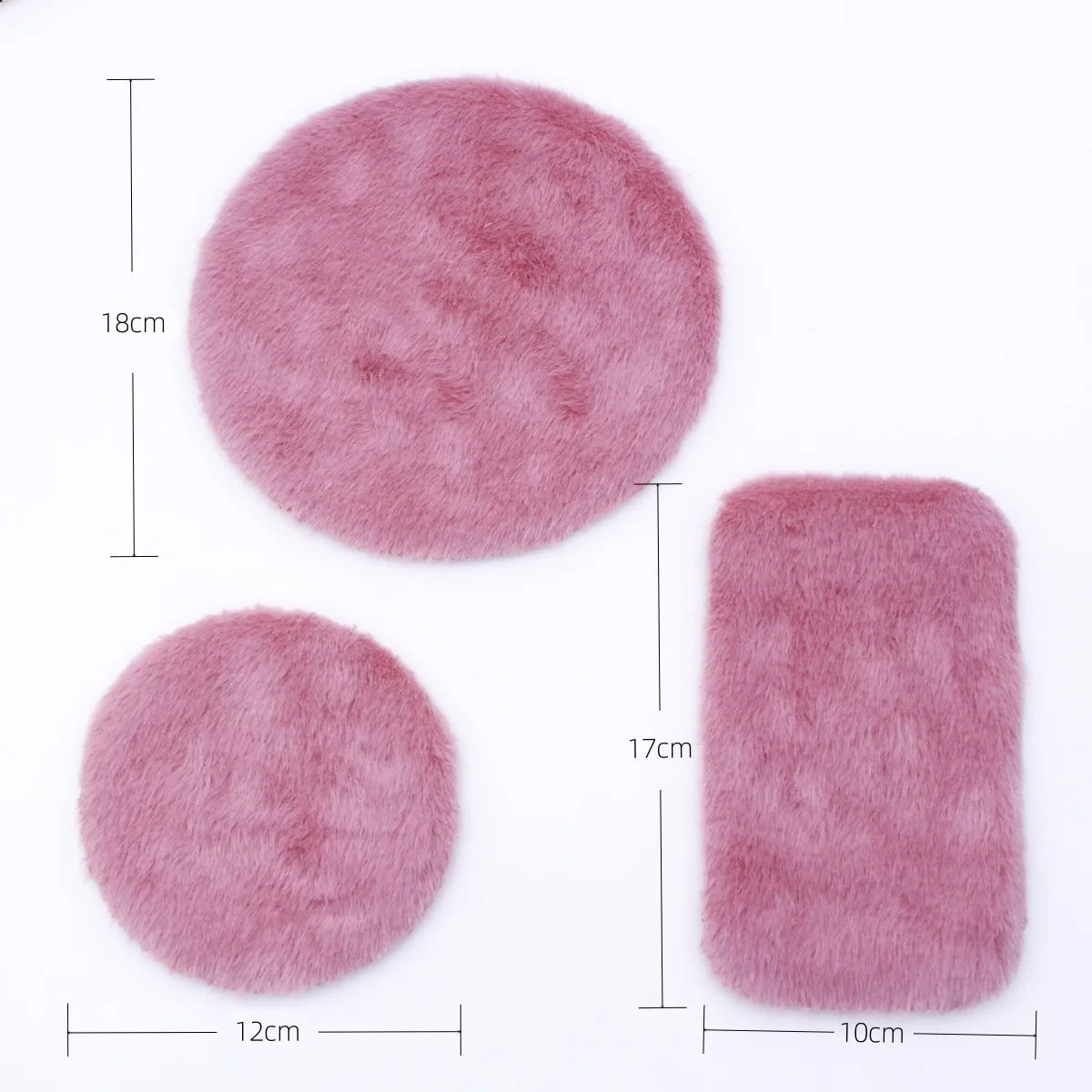 tapis fourreau coussin fourrure moderne couleur bleu rose beige blanc