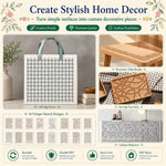 gabarits texture moderne blancs divers motifs floraux géométriques adhésifs décoration intérieure bricolage