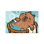 tapis bain antidérapant caoutchouc absorbant motif animal baignoire oranges textiles adultes moderne