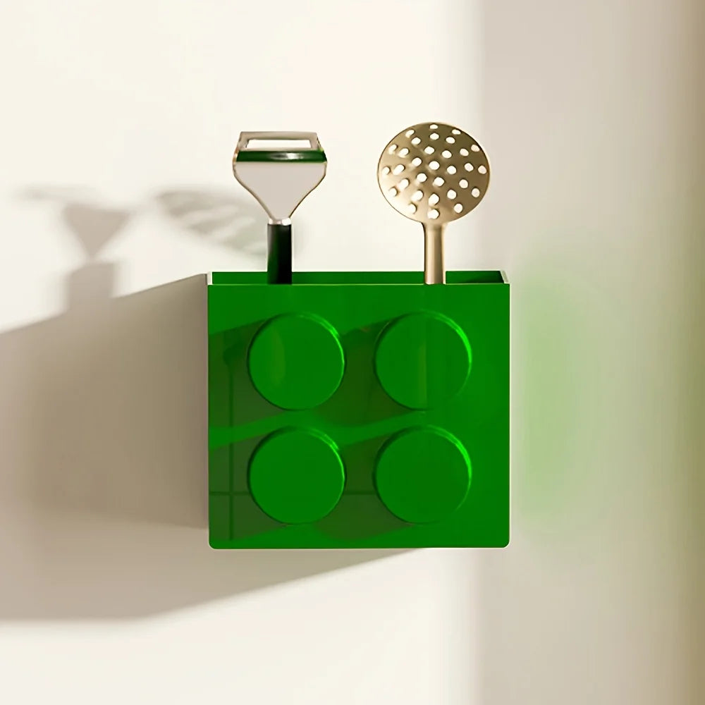 boîtes rangement magnétiques rouge bleu jaune blocs lego moderne fixations magnétiques almacenamiento organizador porta