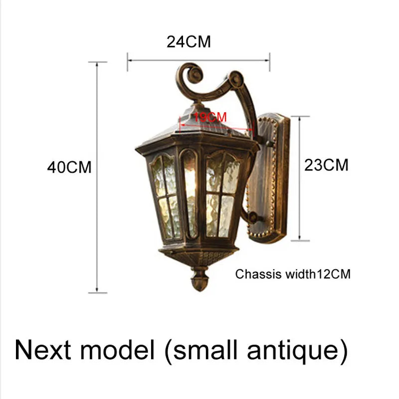 lampe murale vintage aluminium noir doré verre semiopaque éclairage quotidien interrupteur bouton