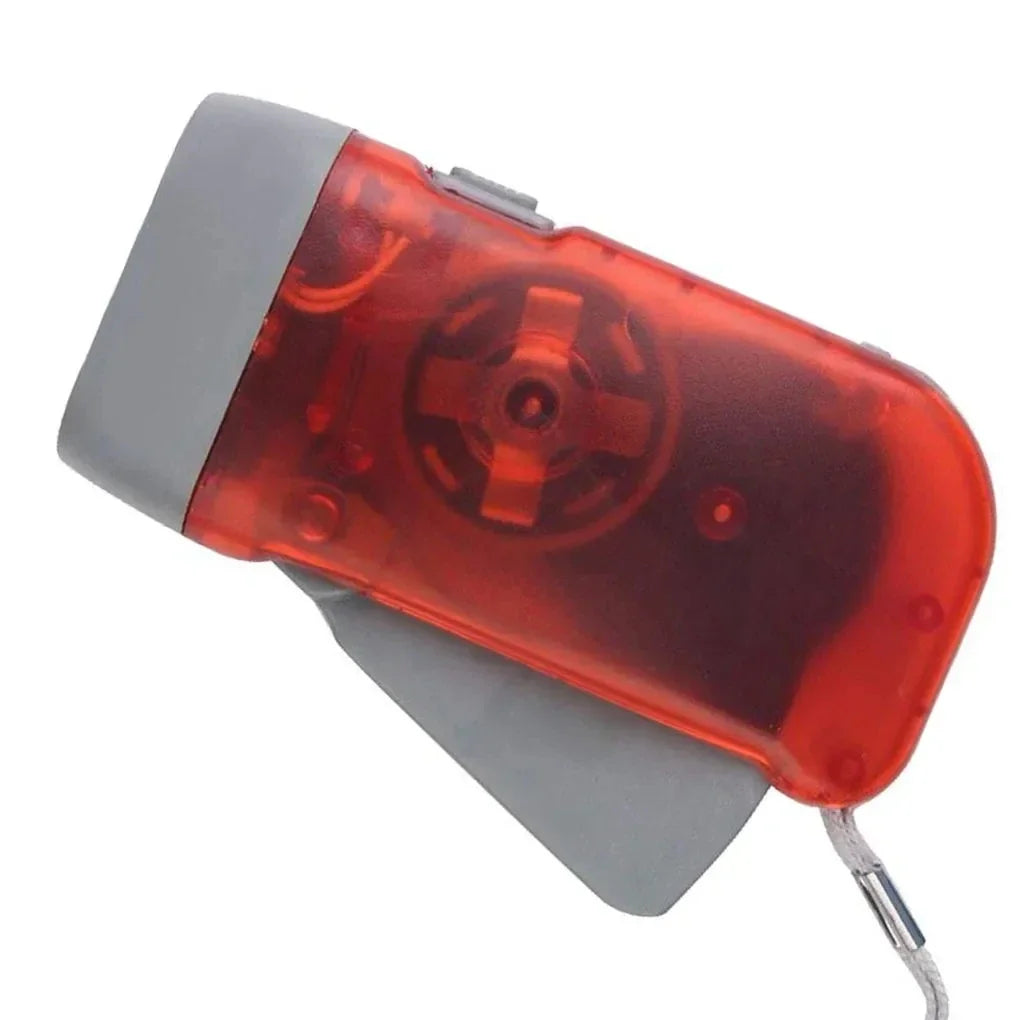 lampe dynamo rechargeable led rouge bleu jaune transparent utilitaire campingextérieur