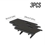 support tablette moderne fibre carbone noir réglable clips magnétiques table ordinateur