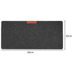 tapis feutre noir gris bleu marine moderne minimaliste 60x30cm 70x33cm