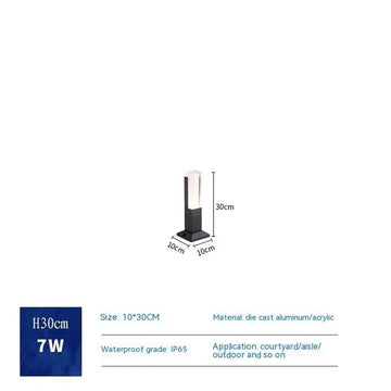lampe solaire jardin extérieur moderne led étanche aluminium blanc noir cour terrasse