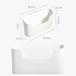 porte savon blanc adhésif mural moderne rangement lotion dentifrice gobelet magazine