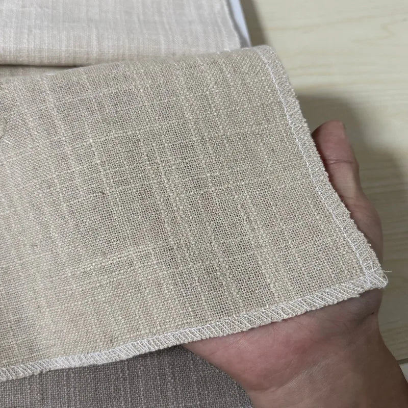 rideau store lamelles tissu beige texture lin moderne opacité sécurité uv puits lumière horizontal