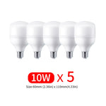 ampoule led e27 2700k 6500k blanc mat moderne 50000h 10w 15w 20w 30w 40w