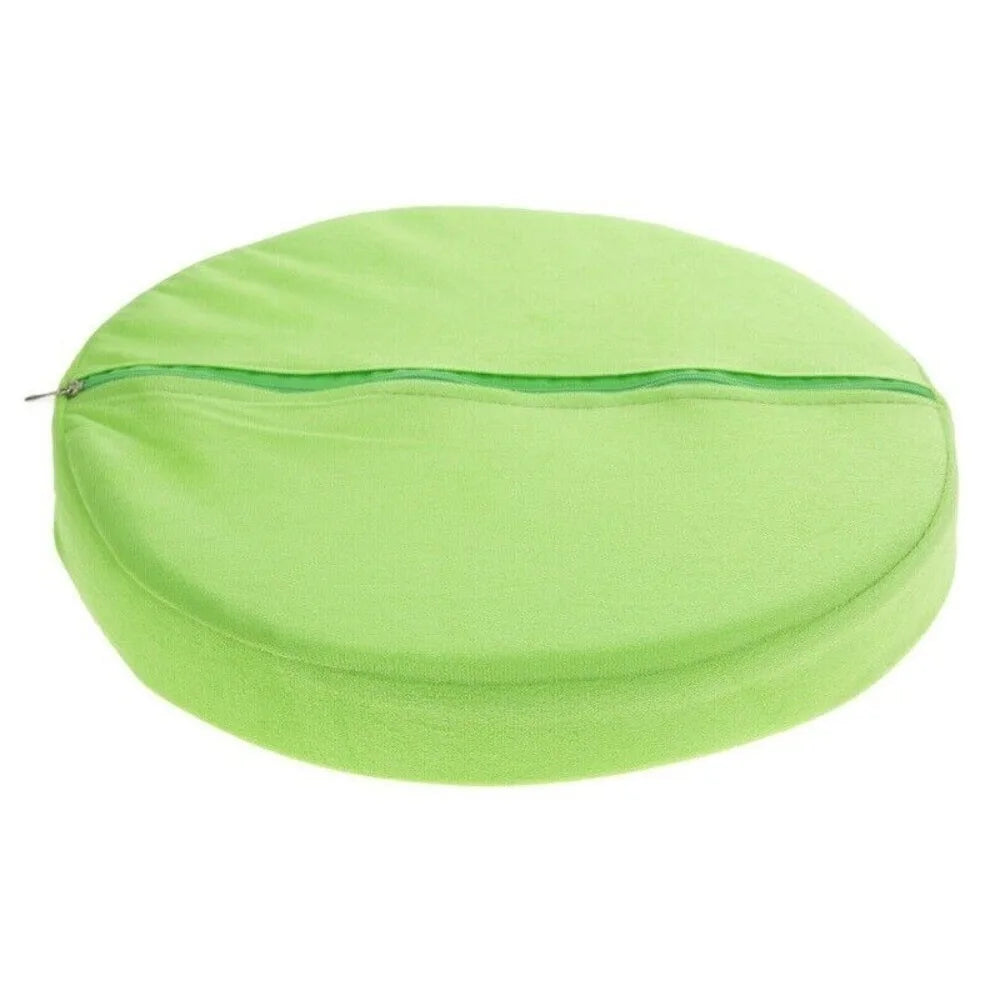 coussin rond fruit motif moderne déhoussable coton polyester vert rouge orange blanc