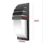lampe murale led extérieure détecteur mouvement radar moderne noir blanc 15w