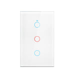 interrupteur tactile intelligent blanc moderne compatible wifi alexa google tuya led maison inteligente