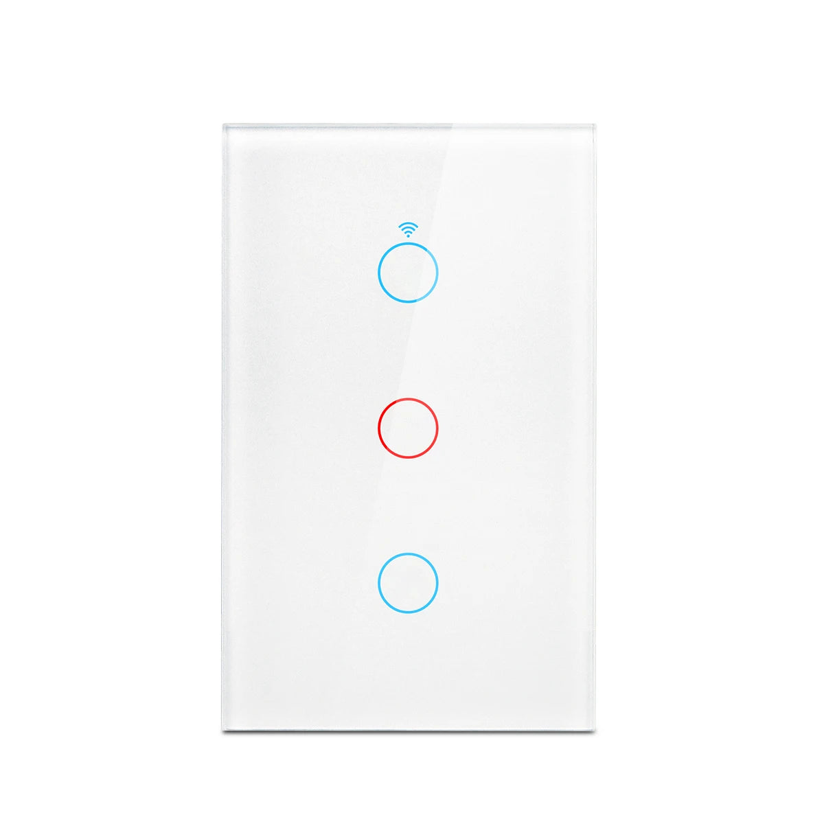 interrupteur tactile intelligent blanc moderne compatible wifi alexa google tuya led maison inteligente