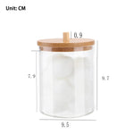boîte rangement cosmétique transparente plastique cotons lingettes maquillage bijoux salle