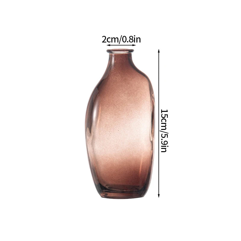 vases verre transparent diamant rose bleu gris vert moderne